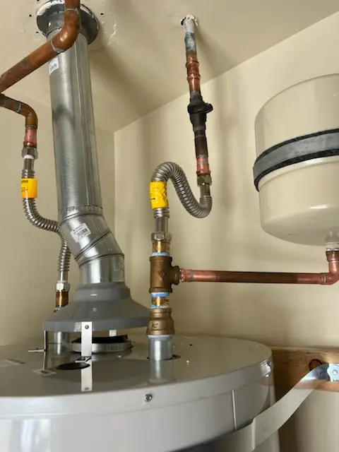 Water heater installation and plumbing repair in East Granby